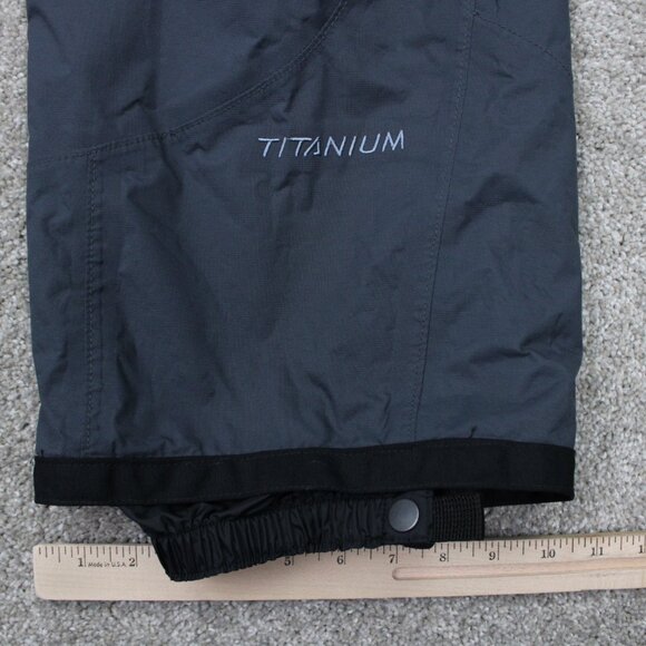 Columbia Titanium Snow Pants Womens Large Gray Nylon Boot Gaiters w/ 30" inseam - Picture 5 of 15